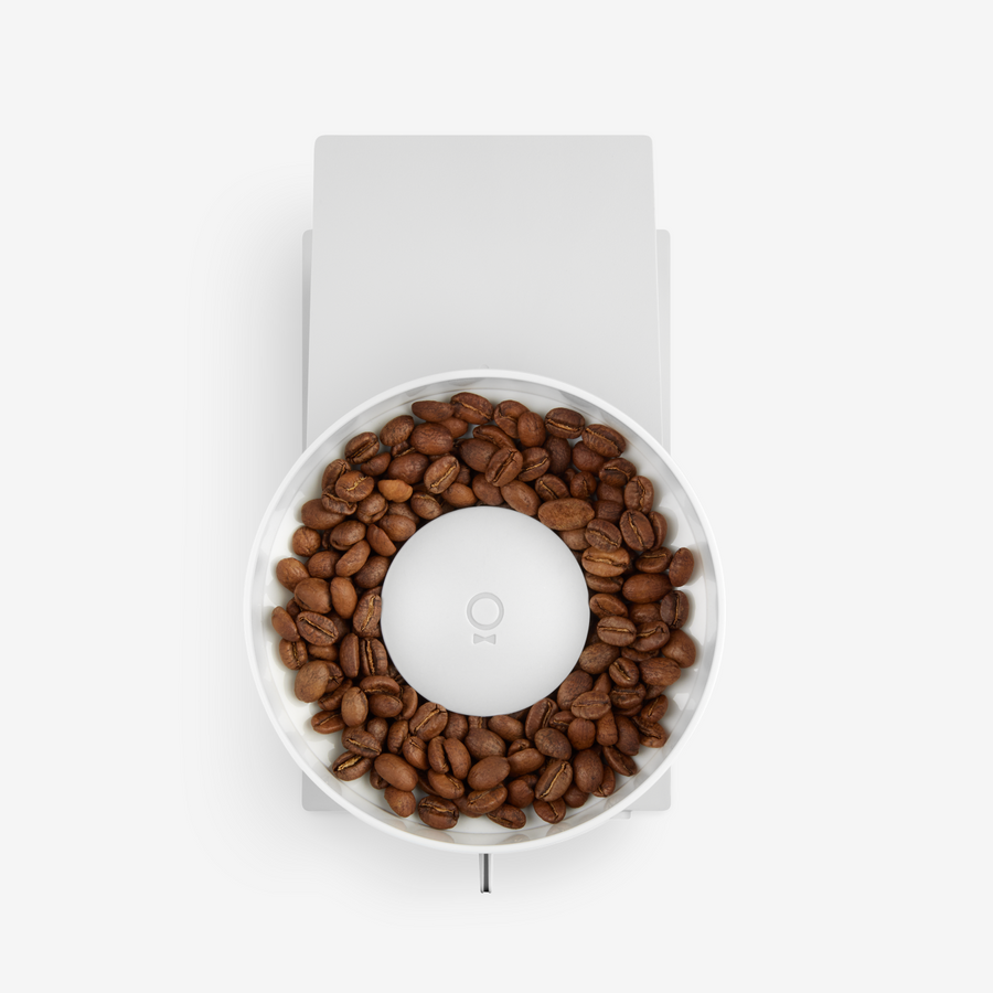 Open image in slideshow, FELLOW OPUS CONICAL BURR GRINDER 220v UK Plug- MATTE WHITE
