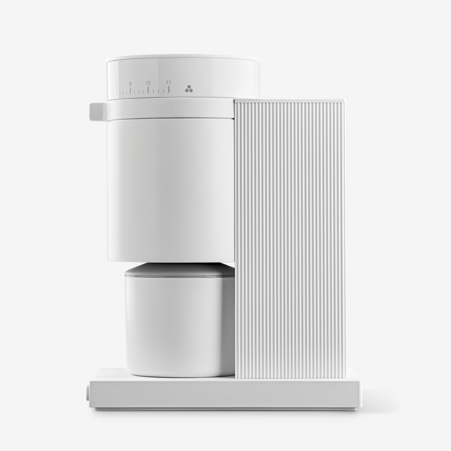 Open image in slideshow, FELLOW OPUS CONICAL BURR GRINDER 220v UK Plug- MATTE WHITE
