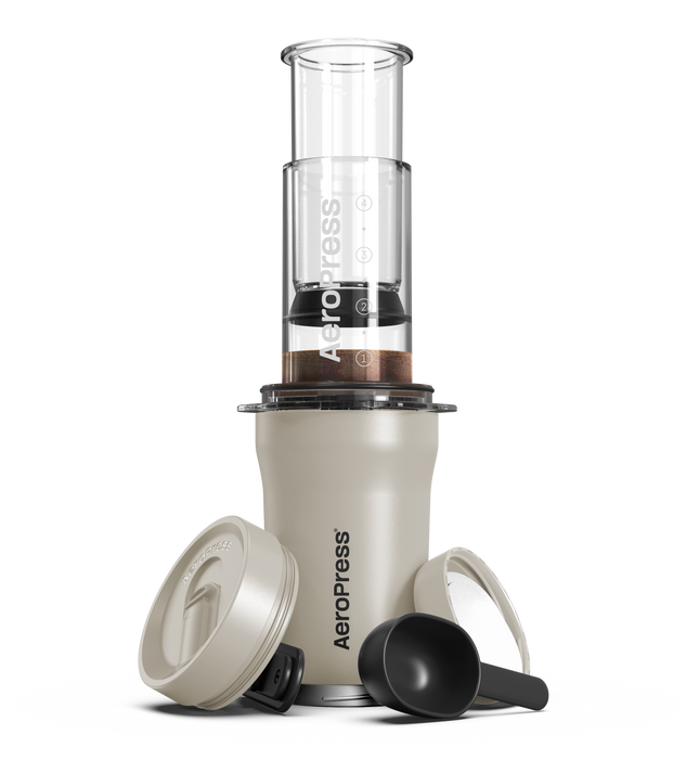 AeroPress Go Plus Coffee Maker (Cream)
