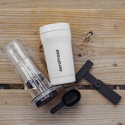 AeroPress Go Plus Coffee Maker (Cream)