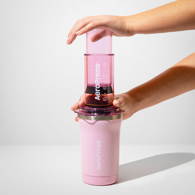 AeroPress Go Plus Coffee Maker (Pink)