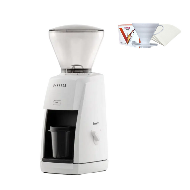 BARATZA Encore ESP Electric Burr Coffee Grinder (White)