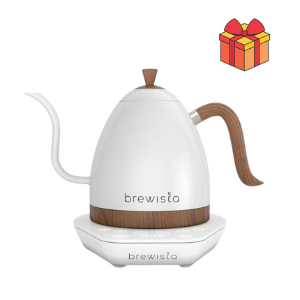 Brewista Artisan Gooseneck Electric Kettle 1 Litre Pearl White (UK Plug)