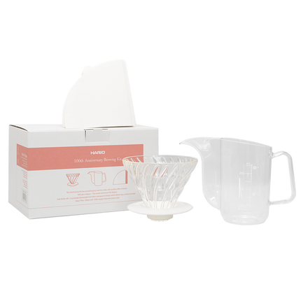 Hario Brewing Kit with Air Kettle and Glass V60 Dripper Size 02