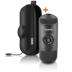 WACACO Nanopresso Portable Espresso Maker with Protective Case (Black)