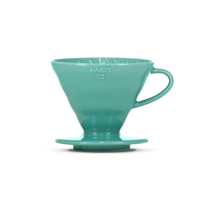 Hario V60 Ceramic Coffee Dripper - Turquoise - Size 02