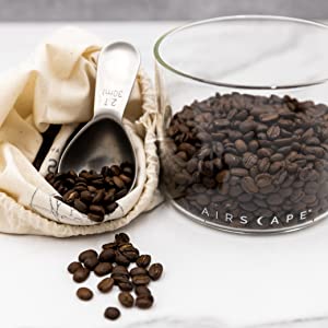 Airscape Coffee Scoop (Brushed Steel)