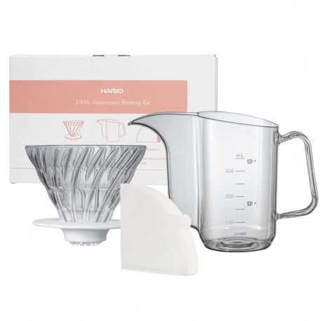 Hario Brewing Kit with Air Kettle and Glass V60 Dripper Size 02