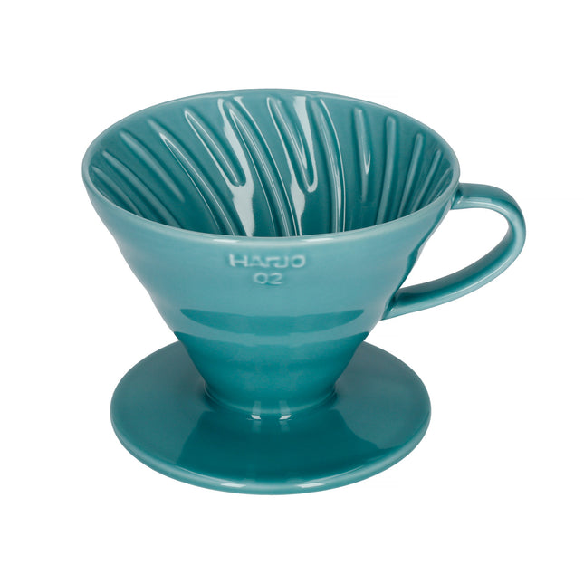 Hario V60 Ceramic Coffee Dripper - Turquoise - Size 02