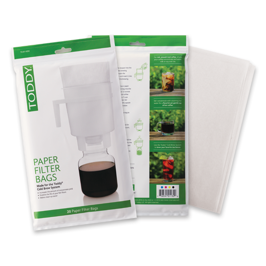 Toddy Paper Filter Bags for Home (20 Bags)