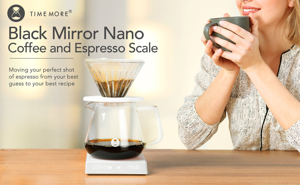 Timemore Black Mirror Nano Digital Espresso Scale, White – CAPTN Coffee