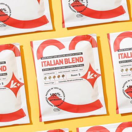 Italian Blend Drip Coffee Bag Pack of 5 - K+ Coffee