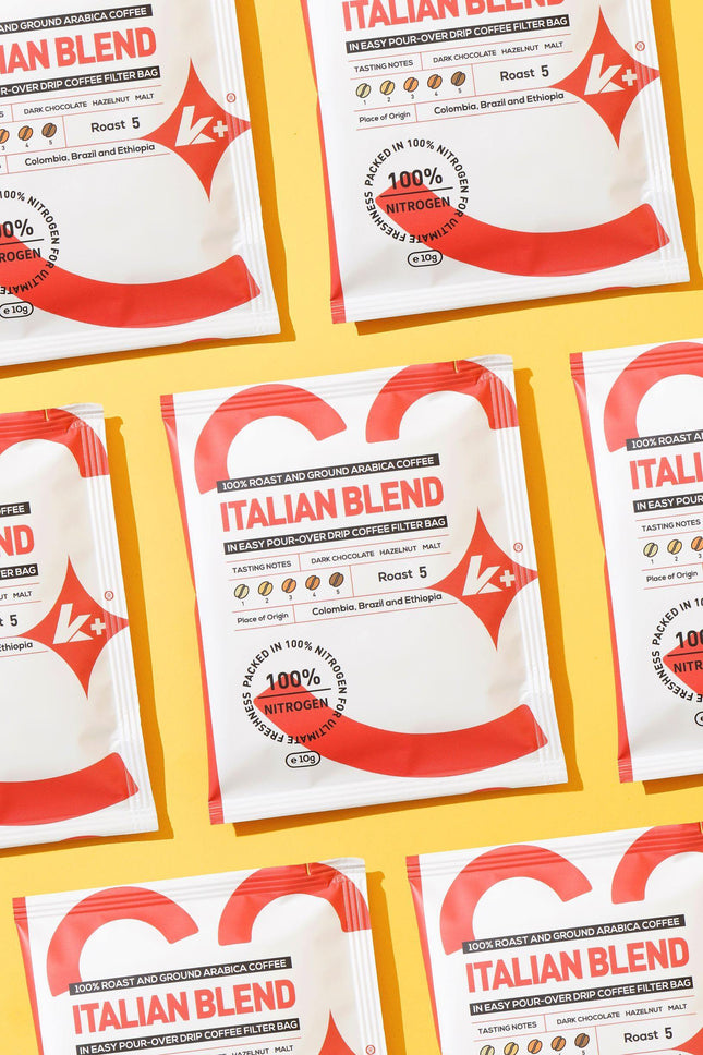 Italian Blend Drip Coffee Bag Pack of 5 - K+ Coffee