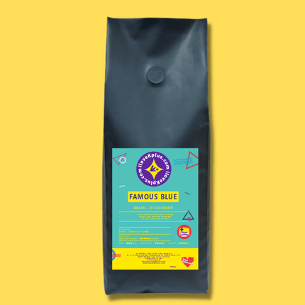K+® 'Famous Blue' Jamaica Blue Mountain Flavour Specialty Coffee Beans| Medium Roast | 100% Specialty Arabica Coffee | Free UK Delivery 1KG