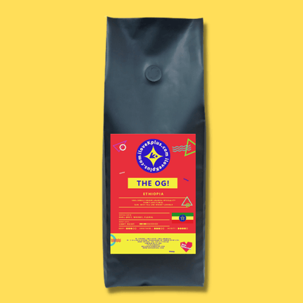 K+® 'The OG!' Yirgacheffe Ethiopian Specialty Coffee Beans | Light - Medium Roast | 100% Single-Origin Arabica Coffee 1kg