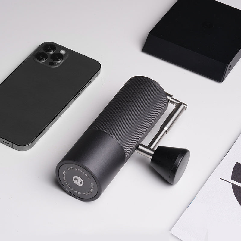 Macinacaffè Manuale Timemore C2 Fold - Acciaio Inox, Maniglia Pieghevole, Per Espresso E French Press - Foto 8