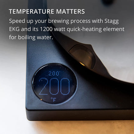 FELLOW Stagg EKG Electric Gooseneck Pouring Kettle - Matte Black (UK PLUG) 