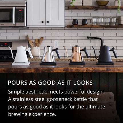 FELLOW Stagg EKG Electric Gooseneck Pouring Kettle - Matte Black (UK PLUG) 