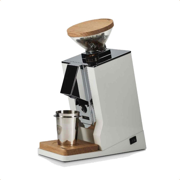 Eureka Mignon Oro Single Dose Low Retention Grinder - White (UK PLUG)