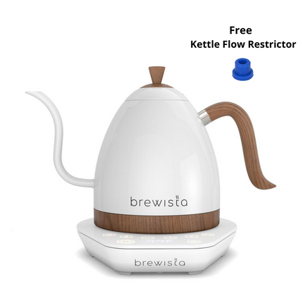 Brewista Artisan Gooseneck Electric Kettle 1 Litre Pearl White (UK Plug)