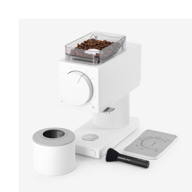 FELLOW GEN 2 ODE BREW GRINDER - 220v - MATTE white /UK PLUG
