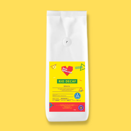 K+® 'Rio Decaf' | 100% Chemical-Free Swiss Water Processed Decaffeinated Specialty Coffee Beans | Medium - Dark Roast | 100% Single-Origin Arabica Coffee 1KG