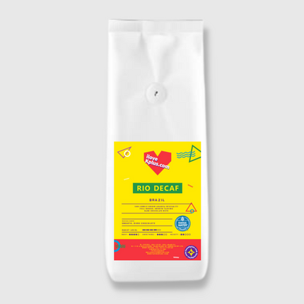 K+® 'Rio Decaf' | 100% Chemical-Free Swiss Water Processed Decaffeinated Specialty Coffee Beans | Medium - Dark Roast | 100% Single-Origin Arabica Coffee 1KG