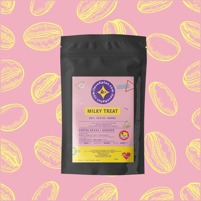 K+ COFFEE MILKY TREAT SPECIALTY COFFEE BEANS 250G