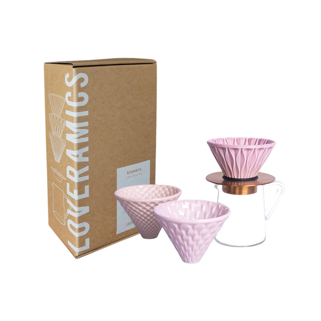 Limited Edition Loveramics Brewers - Pink Coffee Drippers Gift Set