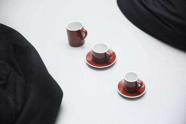 Loveramics Bond Espresso Cup & Saucer Set (Brown) 80ml