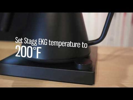 FELLOW Stagg EKG Electric Gooseneck Pouring Kettle - Matte Black (UK PLUG) 